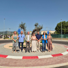 Fotografia de família a la inauguració de les obres aquest dissabte