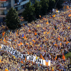 Imatge d'arxiu d'una mobilització independentista.