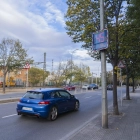 Fotografia d’un dels radars pedagògics, col·locat a l’avinguda de l’Onze de Setembre