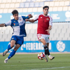 Mario Rodríguez durant el partit davant el CE Sabadell