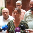 Maria Roig durant la compareixença.