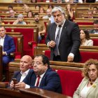 El president del grup parlamentari de Junts, Albert Batet, demana de nou la suspensió del ple d'investidura d'Illa.