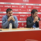 Javi Sanz, Lluís Fàbregas i Álex López durant la presentació.