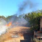 Imatge de l'incendi a Tivissa