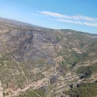 Imatge de la zona afectada per l'incendi de Cabacés