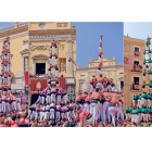 3 de 9 amb folre dels Xiquets, 2 de 9 amb folre i manilles de la Jove, 4 de 9 amb folre i pilar de la Colla Vella i 3 de 10 amb folre i manilles dels Verds, a la diada de 2023
