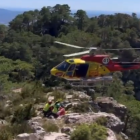 Imatge del vídeo del rescat en helicòpter