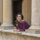 Marta Soldado el passat dimarts a l’Antic Ajuntament de Tarragona, on va presentar la novel·la guanyadora.