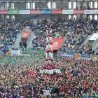 Imatge del 3d9f dels Xiquets de Hangzhou al Concurs de Catsells de Tarragona del 2016.