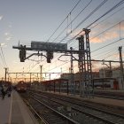 Estació de Sant Vicenç el primer dia de tall.