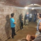 Visita durant l’acte de presentació del Reus Ocult al refugi antiaeri de la Granja Roca Soldevila.