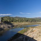 Fotografia de l’estat del pantà de Riudecanyes just fa una setmana. En l’actualitat, està a poc més d’un 1,6% de la seva capacitat