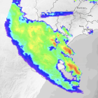 Imagen del mapa de lluvia.