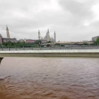 Imatge de l'Ebre en el seu pas per Saragossa.