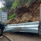 Mur de terra que ha cedit a Tortosa