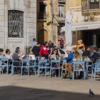 Imatge d'una terrassa a la plaça de la Font de Tarragona