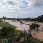 Imatge del riu Francolí aquest matí després del pas de la DANA per la ciutat.