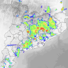 Radar meteorològic de precipitació del Meteocat.