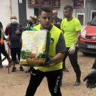 Ayman Belhadj, ayudando en Valencia.