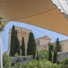El tram de la Falsa Braga afectat per les pluges intenses de la DANA està situat darrere del Teatre Auditori Camp de Mart.