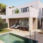Imatge de les Vil·les Ponent de Infinitum que compten amb un ampli jardí privat de 92 m², una piscina de 27 m² i una terrassa pavimentada de 89 m².