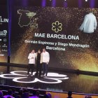 Els cuiners del restaurant Mae Barcelona, rebent la primera estrella Michelin