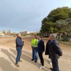 Imatge dels terrenys on s'ubicarà el nou aparcament dissuasiu, a tocar del Santuari de Misericòrdia.