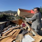 Josep Maria Tost a la zona de la deixalleria municipal de Riudecanyes.