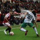 Tirlea durant el duel de Copa.