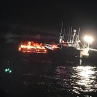 Moment de l'incendi del pesquer.