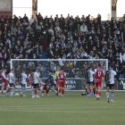 Imatge del duel entre l'Unionistas i el Nàstic.