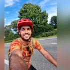 Imatge de Pau Hidalgo, el tarragoní que està donant la volta al món en bicicleta.