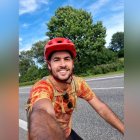 Imatge de Pau Hidalgo, el tarragoní que està donant la volta al món en bicicleta.