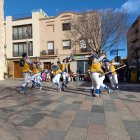 La primera actuació del Ball de Pastorets de Vila-seca, el passat dissabte a la plaça d’Estudis