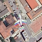 Imagen del avión sobrevolando Montblanc.