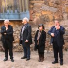 L'arquebisbe de Tarragona al lloc de les excavacions arqueològiques de la Catedral de Tarragona.