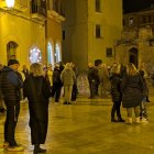 Veïns d’Altafulla protestant al ple del dilluns.