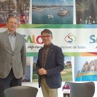 El diputat per Tarragona, Pere Lluís Huguet, i el portaveu del PP a Salou, Mario García.