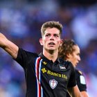 Estanis Pedrola amb la samarreta de la Sampdoria.
