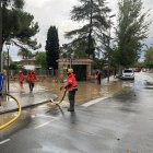 Imatge dels treballs que es van dur a terme per les inundacions del passat 4 de novembre a la Móra.