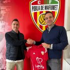 David Escanadell i el president de la Pobla, Eduardo Loma-Osorio.