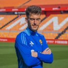El jugador del Nàstic, Roberto Torres, durant el dia d’ahir a la gespa del Nou Estadi Costa Daurada.