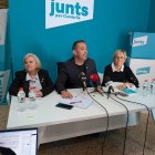 Junts per Cambrils durant la roda de premsa celebrada ahir.