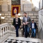 La consellera de Drets Socials, Mònica Martínez, va visitar ahir al migdia l’Ajuntament de Tarragona.