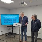 El portaveu i el conseller de Junts, Jordi Sendra i Pep Manresa.