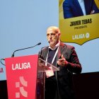 Imatge de Javier Tebas a les 'Jornadas de Clubes' celebrades a Tarragona.