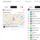 Captura de pantalla de l’app ‘Transporta’m’.