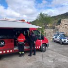 Punt de coordinació del dispositiu de recerca de la jove de 14 anys a Aiguamúrcia.
