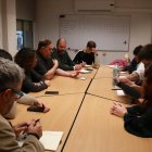 Junqueras es va reunir amb plataformes d’usuaris de Rodalies a Tarragona.
