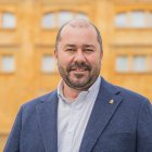 El portaveu adjunt d’Esquerra Republicana a l’Ajuntament de Tarragona, Xavi Puig, davant de la Tabacalera.
